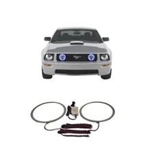Bright Blue Angel Eye Fog Light Halo Kit For Ford Mustang 05-09