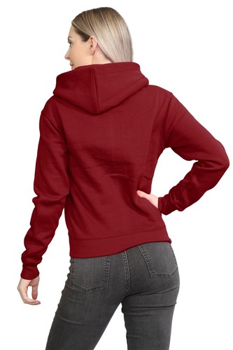 Ladies Womens Plain Zip Up Hoodie Sweatshirt Fleece Jacket Hooded Top UK 8 To 28 - Picture 20 of 36