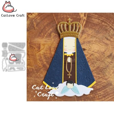 Christ Nun Angel Metal Cutting Dies Scrapbooking Stencil Die Cuts Card Craft
