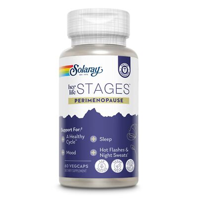 Herbal Supplement for Perimenopause Support with Saffron Vitex Black Cohosh