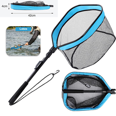 FLISSA Kescher Angeln, AngelKescher 82cm,Fischernetz Klappbar,für Fliegenfischen