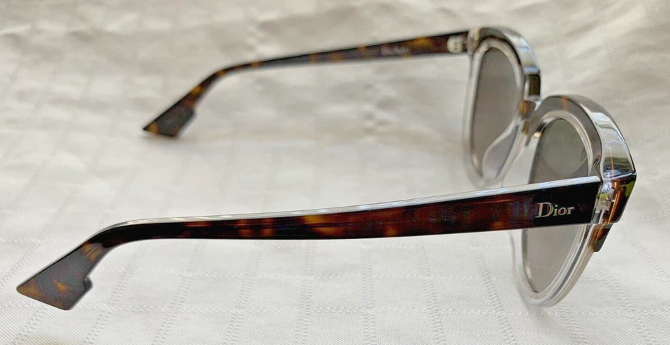 NUEVO Christian Dior DiorSight1 GRANDE Tort Ojo de Gato Gafas de Sol Marrón Lente Foto 4 de 4