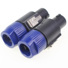 6 Pcs Speakon NL4FC Blue 4 Pin Male Plug Compatible Audio Cable Connector