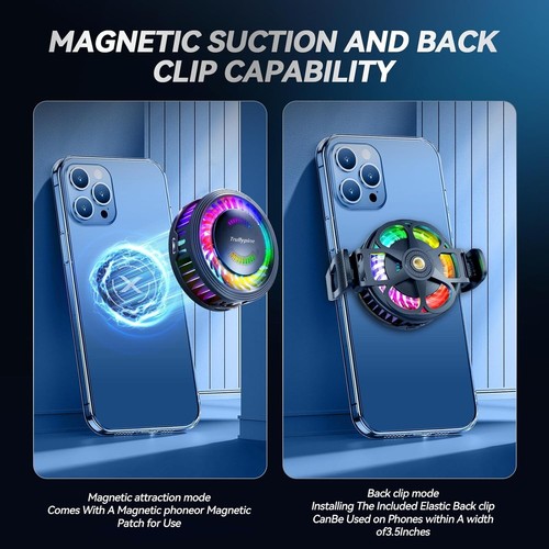 Magnetic Phone Cooler – Portable Gaming Cooling Fan & Semiconductor Heatsink - Picture 3 of 4