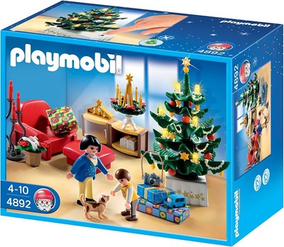NEW Playmobil 4892 Christmas Room Lighted Tree Set