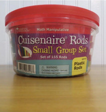 Learning Resources Cuisenaire Rods Small Group Set Wood Math Rods 155 pieces