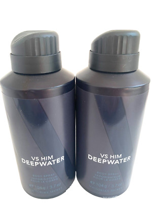 Victoria's Secret Very Sexy Deepwater for Him  Body Spray Mist 3.7 Ounce 2PC Set