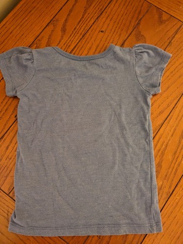 Hello Peppa Pig Toddler Girls Blue/Pink Glitter Hearts Graphic T-shirt sz 4T - Picture 7 of 7