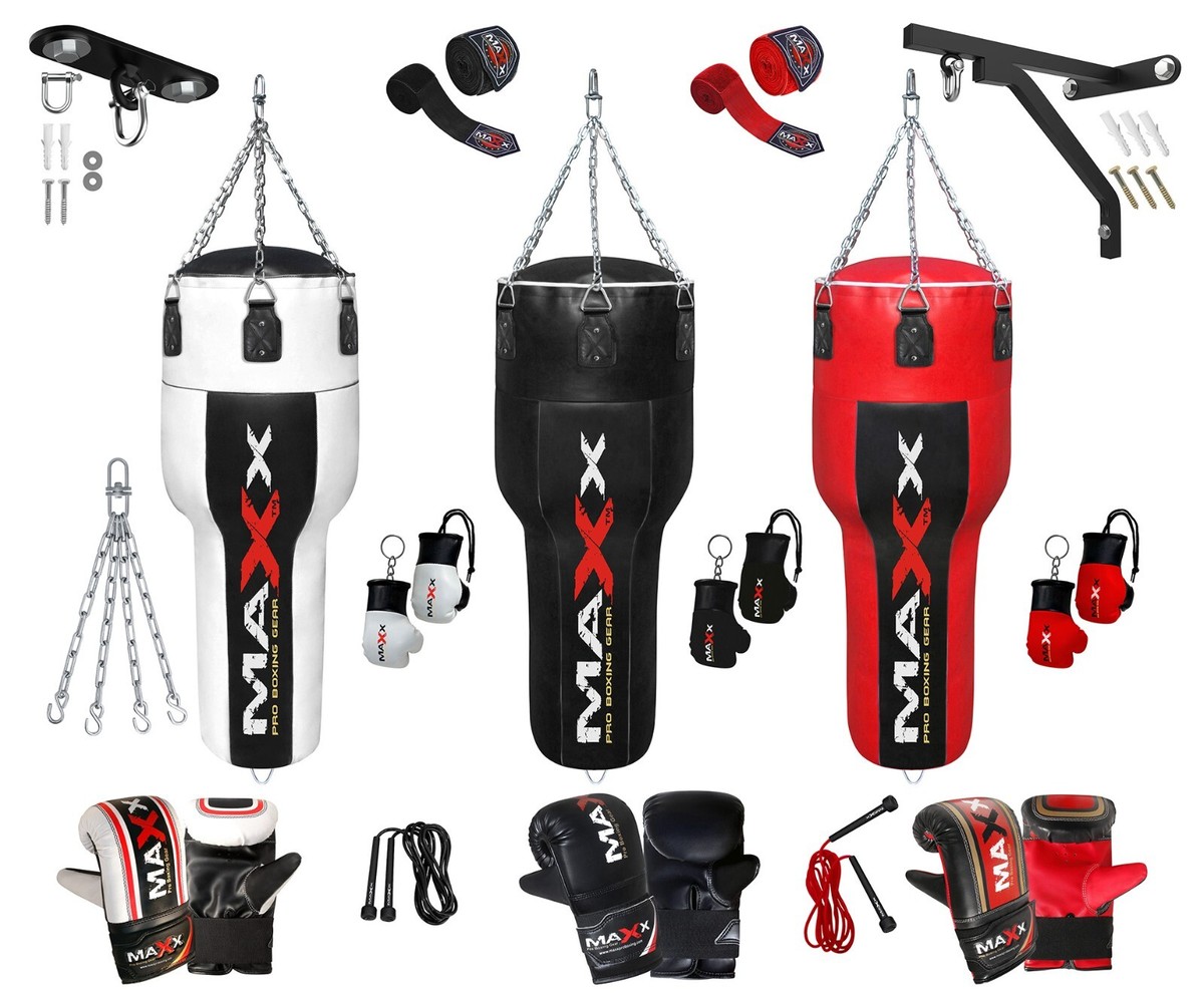 Maxx 4FT uppercut punch bag, body bag angled boxing bag Set heavy