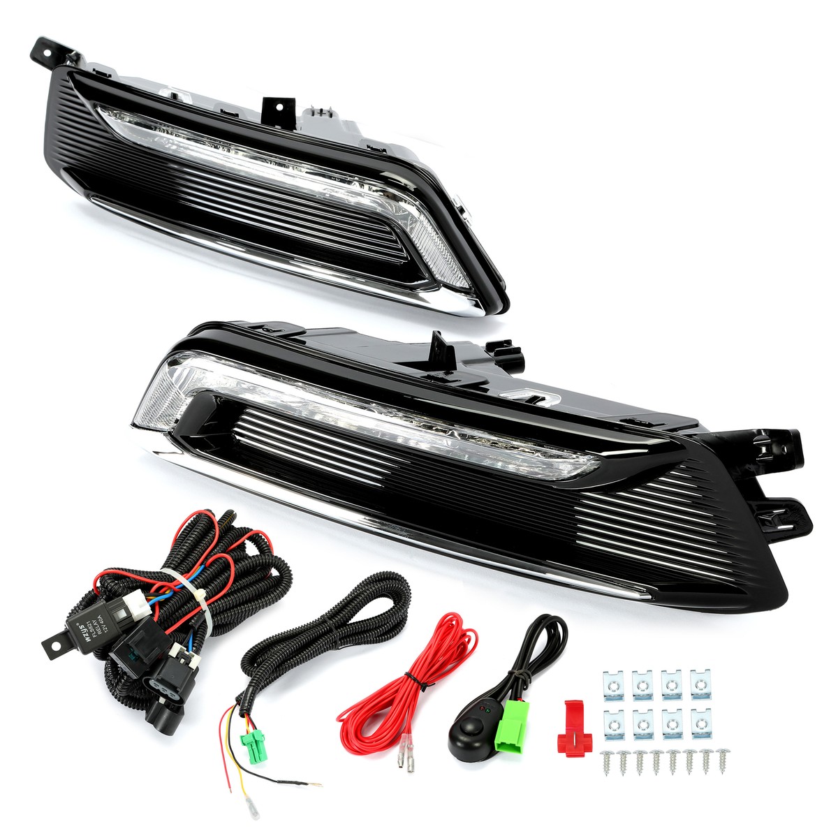 Front Bumper Fog Lights Lamps Clear Lens Left Right For 2004-2009 Toyota Prius E - Foto 10