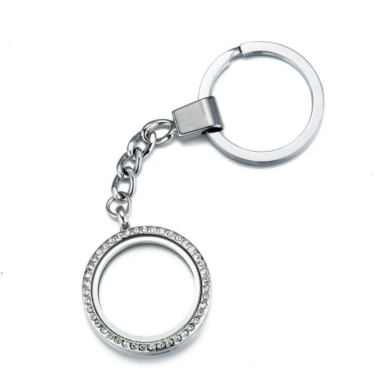 NEW 30mm trendy floating locket keychain & DISNEY MICKEY MOUSE FROZEN charms - Image 4 of 4