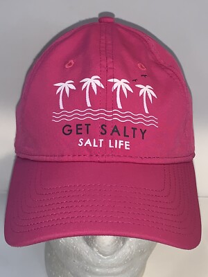 SALT LIFE HAT CAP ADJUSTABLE STRAPBACK GET SALTY PLUM