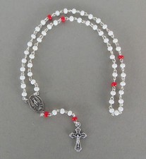 Rosenkranz Erstkommunion kleine weiße Perle Heiliger Geist Taube RL 528/CRE