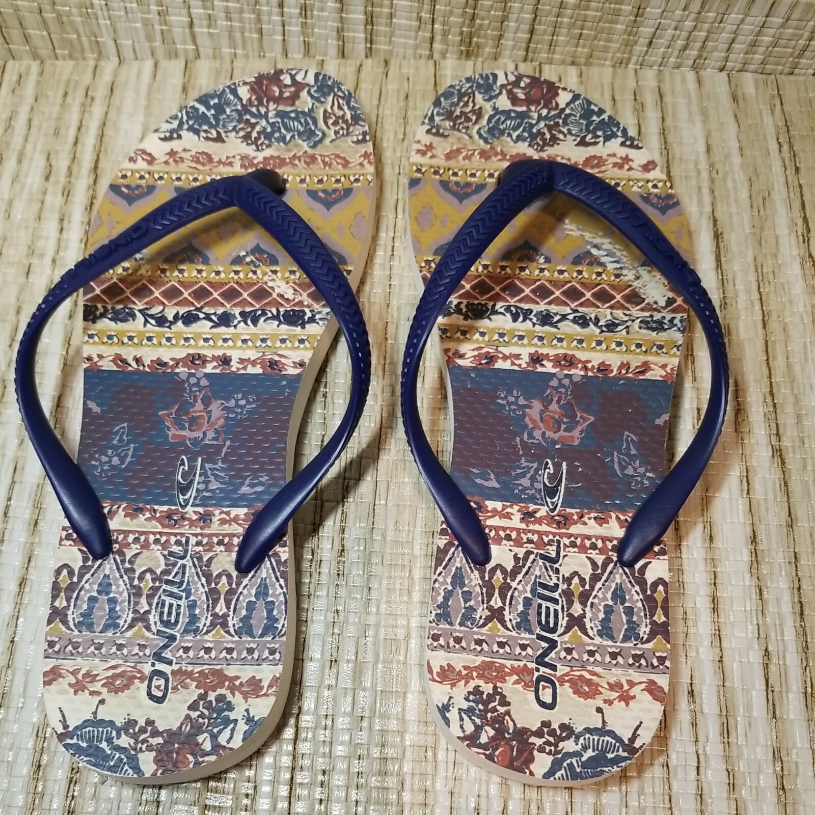 SAOLA SANDALI INFRADITO DONNA O'NEILL GRAFICA FLOREALE con SUOLA IN GOMMA taglia 7