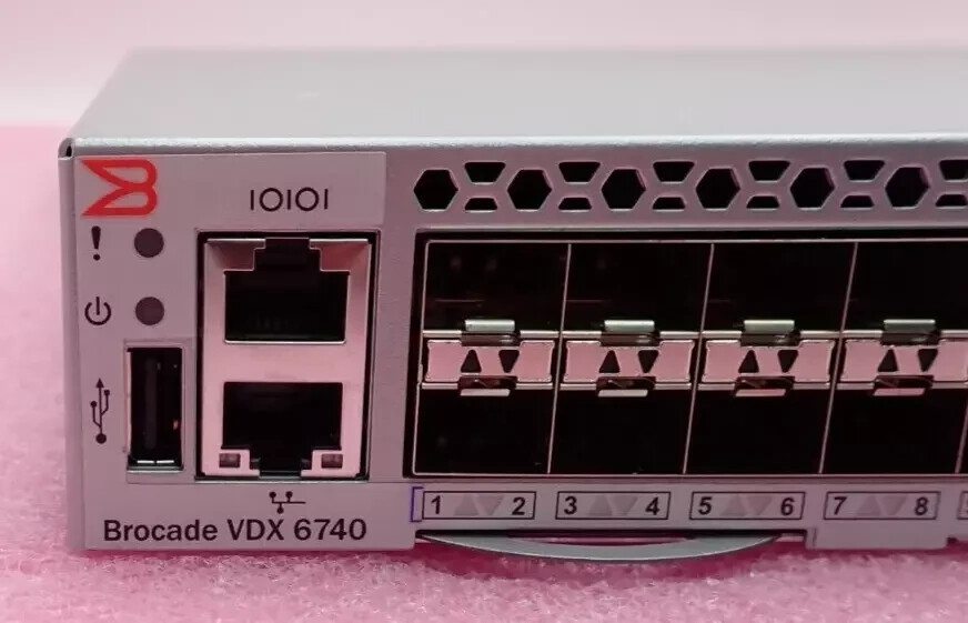 Brocade VDX 6740 BR-VDX6740-24-R 48x 1/10GbE SFP+ +4x 40Gb QSFP+