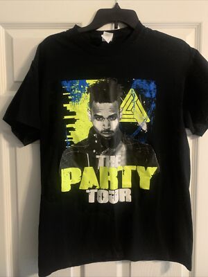 chris brown 50 Cent the party tour t-shirt authentic and not a repro! Med