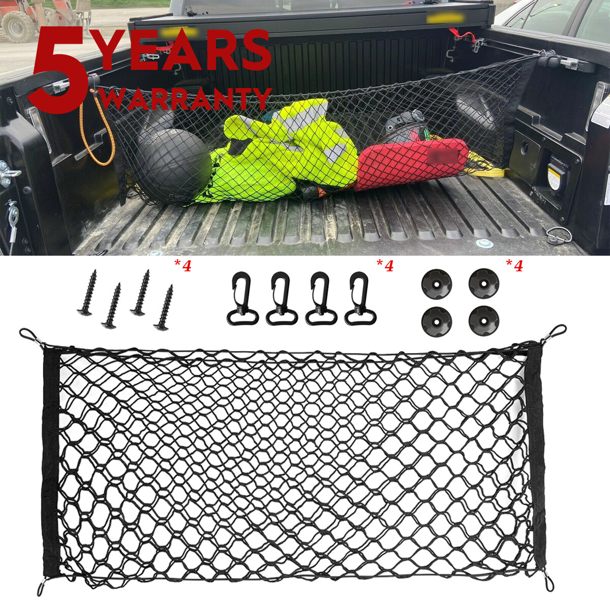 NEW Heavy Duty Cargo Net Trailer Net Truck Protector Mesh Safety Secure US Stock