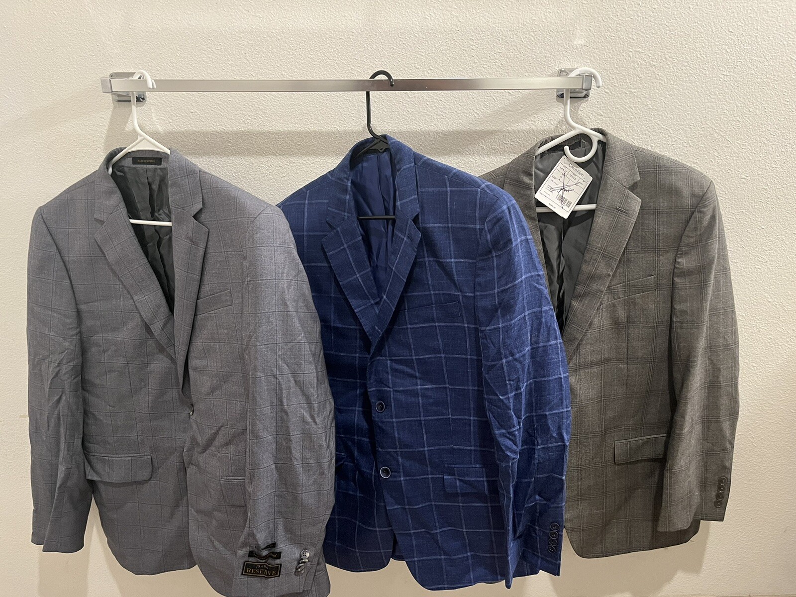 Lotto di (3) Jos. A. Bank Suit Uomo 42r 40r 40r Giacche