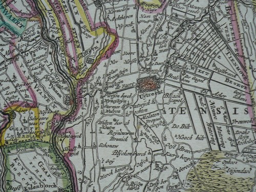 Hollandiae Comitatus, map, anno 1680, Danckerts J., scarce Coppermap, - Picture 4 of 17