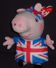 TY UNION JACK PEPPA the PIG - UK EXCLUSIVE - MINT with MINT TAGS