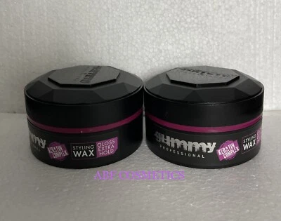 FONEX GUMMY GLOSS EXTRA HOLD HAIR STYLING WAX NEW 2X150ml