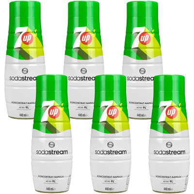 NEU 7UP Sirup für SodaStream 440ml 6er Pack Getränkesirup Zuckerarm