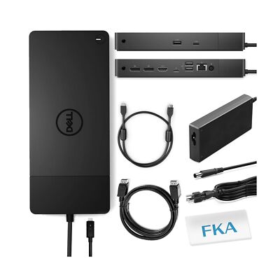Dell WD19TB Docking Station, Performance Dock WD19TB with 180W Power Adapter ...