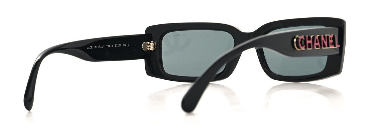 Chanel 71473-A S/7267 Women's Black/Grey Tinted Sunglasses