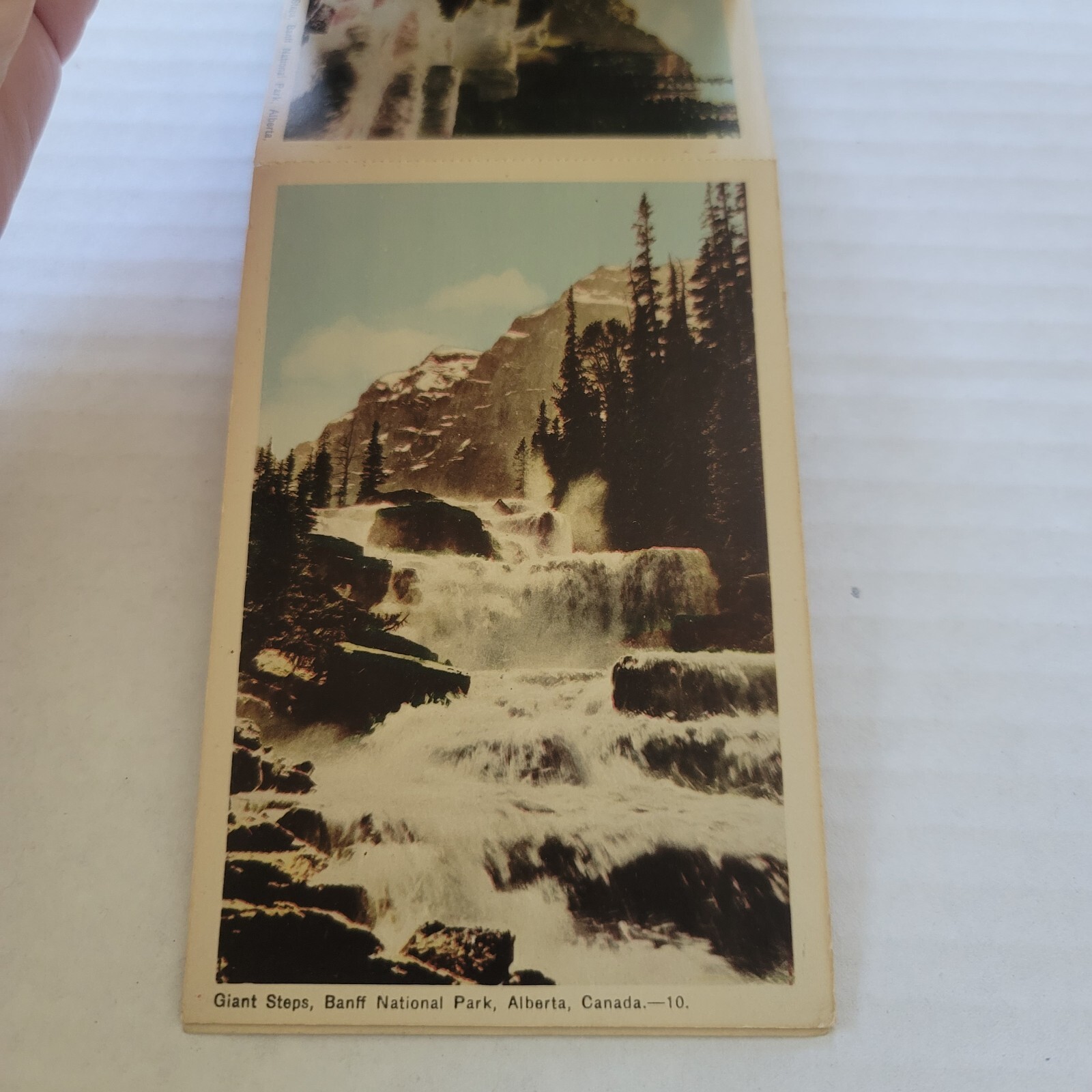 Vintage Banff Alberta Canada Miniature Postcard View Album 10 Postcards