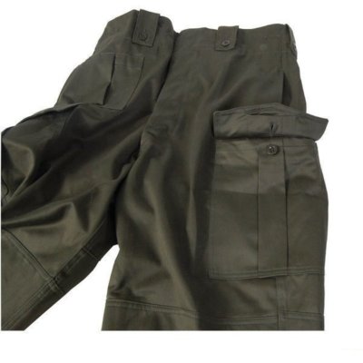 Original Belgian army field combat pants M65 olive green