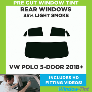 1996 to 2004 Peugeot 106 3-door Rear windows Pre cut window tint 5/% Limo