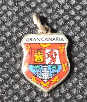 Souvenir Shield Travel Charm 800 Fine – Grandcanaria Gran