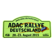 AUFKLEBER PLATTE RALLYE DEUTSCHLAND FIA WRC 2015 AUFKLEBER RALLYE VINYL AUTO ...