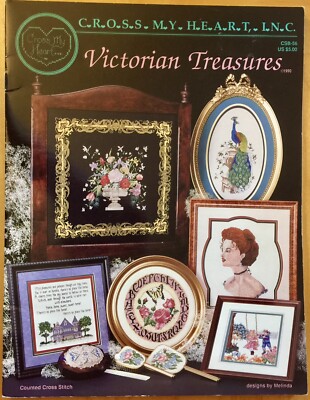 Victorian Treasures Cross Stitch Pattern Booklet from Cross My Heart
