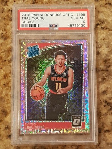 Trae Young [Choice] #198 2018 Panini Donruss Optic card
