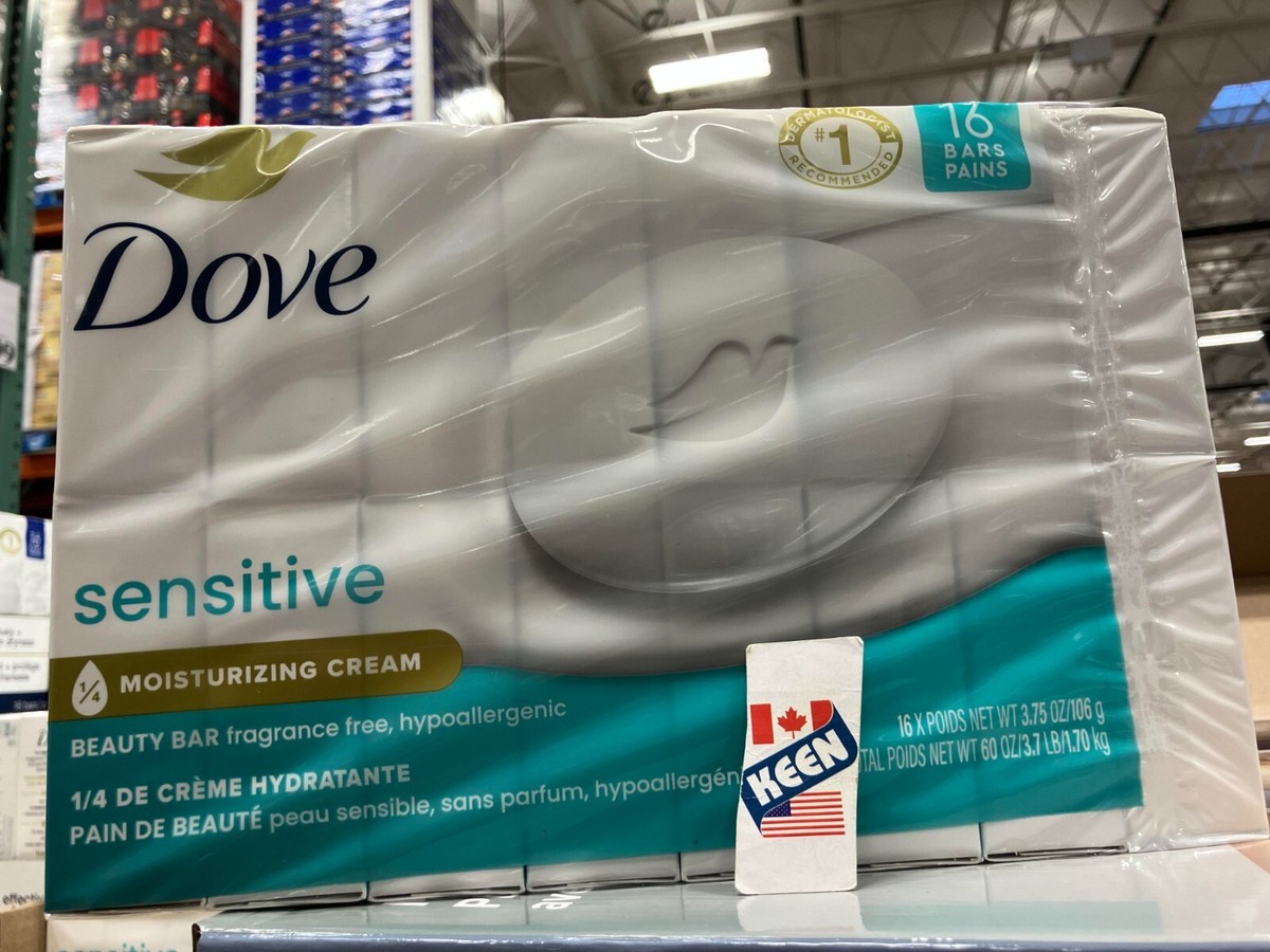 Dove CANADA Sensitive Skin Soap Bar, 16 x 106 g