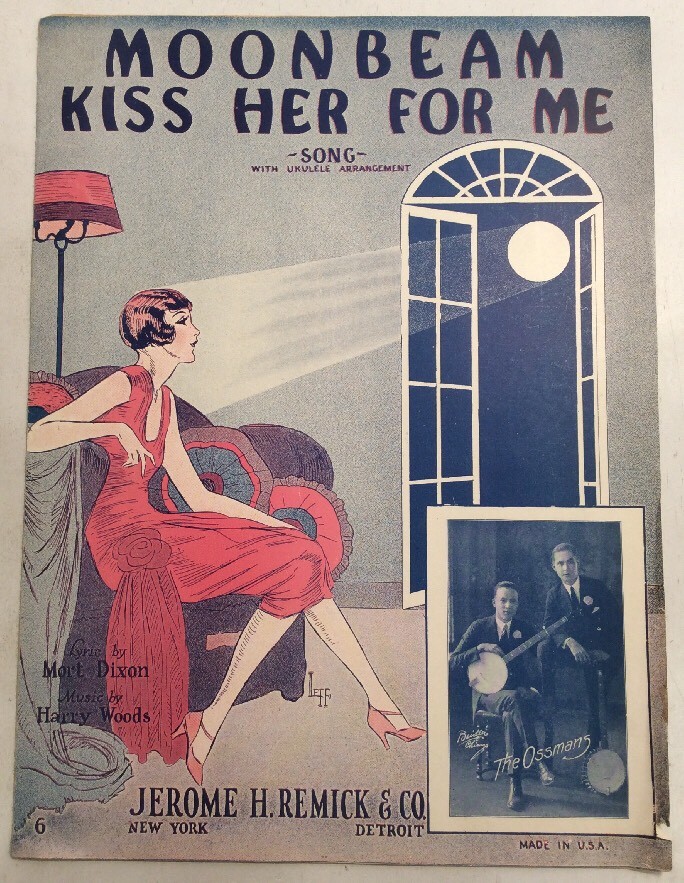 Moonbeam Kiss Her For Me 1927 Harry Woods Mort Dixon