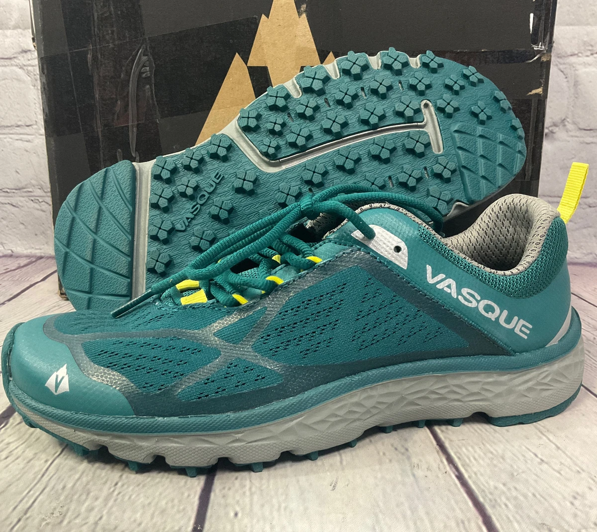 Vasque Women's 7667 Velocity AT Trail Running Shoes Size 7 Spruce/Green NEW  | eBay