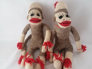 vintage sock monkey