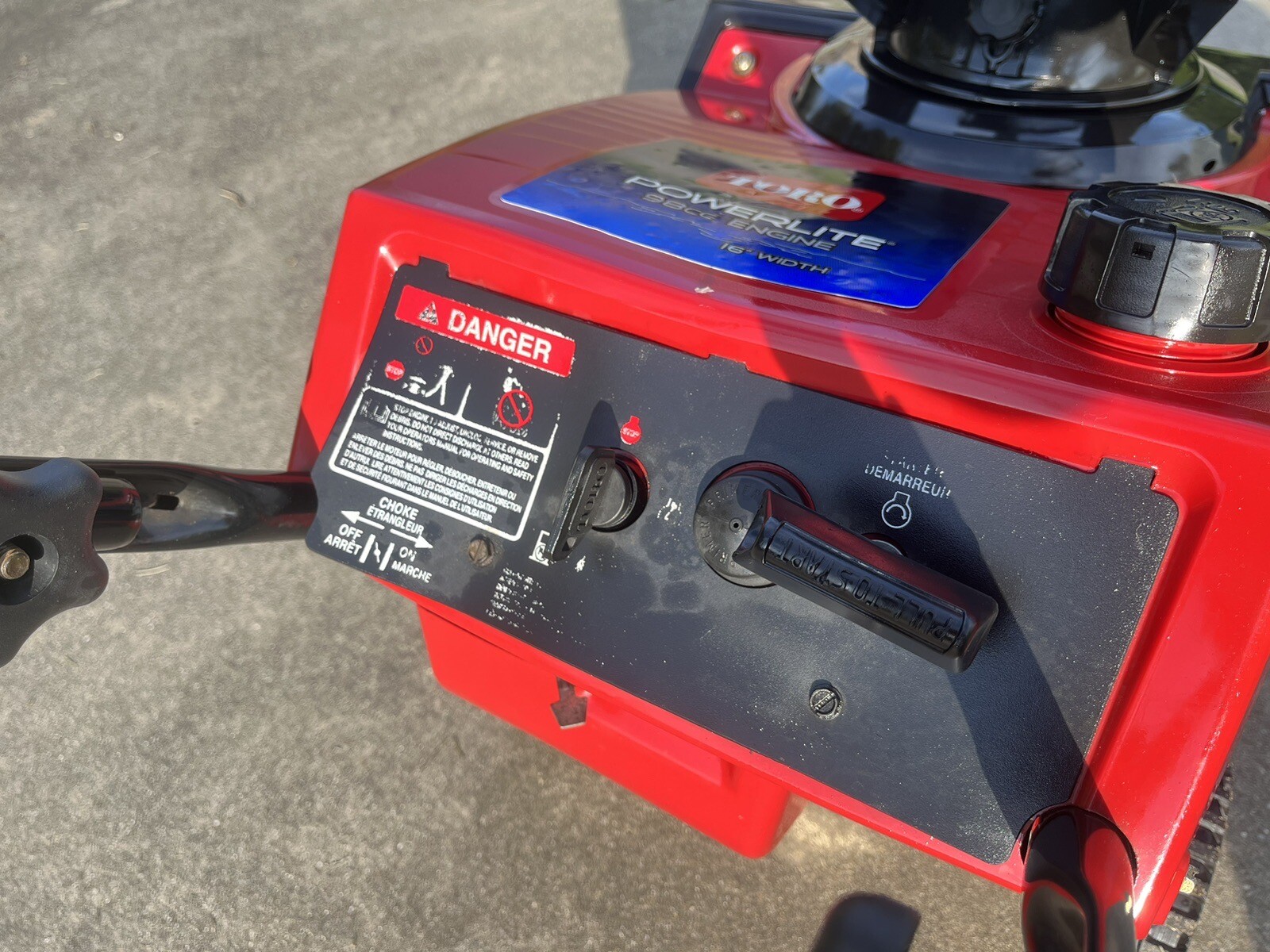 TORO POWERLITE 16" GAS SNOW BLOWER, PULL START eBay