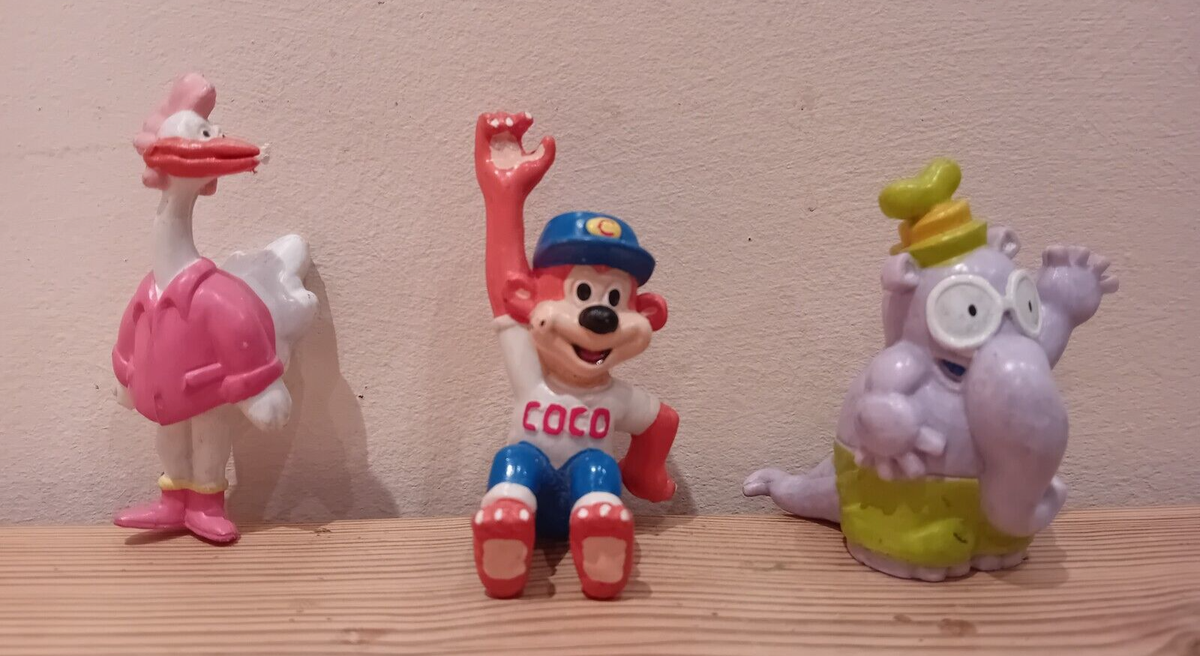 1988 KELLOGG'S COCO POPS FRIENDS - Coco Monkey, Alan Anteater