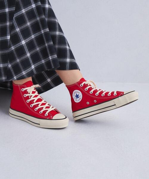 Converse Canvas All Star J OX Hi Red Made in Japan Unisex