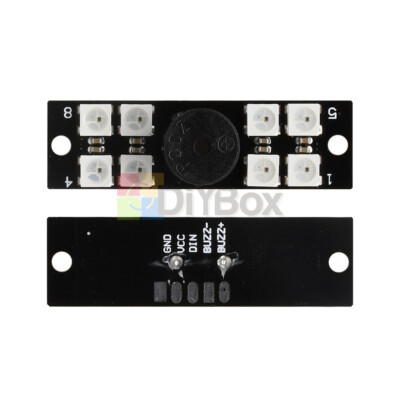 Striscia Effetti Luminosi Programmabile Striscia LED WS2812B RGB Con Cicalino A Doppia Modalità - Per Arduino, Droni FPV E Modellini RC, Alimentazione 5V LED RGB Arduino Con Cicalino - Foto 6