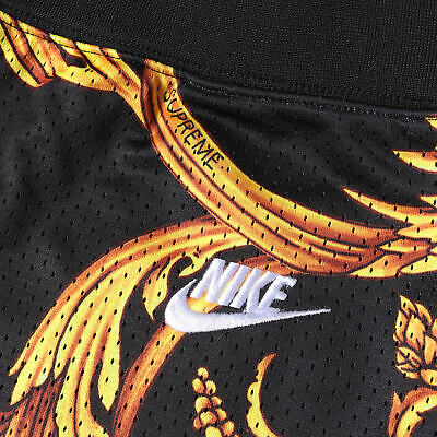 SS14 Supreme / Nike Basketball Shorts Black/Gold 'Versace' 648794 010 Men's  M