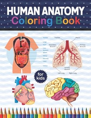 Human Anatomy Coloring Book For Kids: Human Body Anatom -  NEW Shirkaylene Pub 2