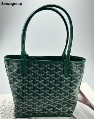 Goyard Anjou Mini Tote Top Handle Shoulder Bag Green Used Women