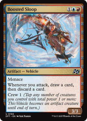 x1 Boosted Sloop DFT Aetherdrift MTG 190 UNCOMMON M/NM 1x