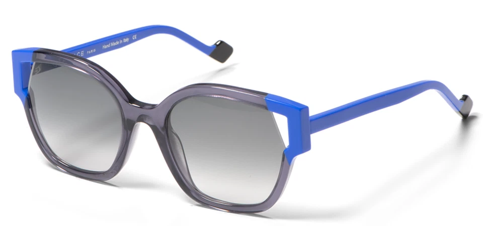 NEW FACE A FACE SPLIT 2 COL 203 CRYSTAL BLUE/GREY GRADIENT LENS SUNGLASSES 53-20 - Image 4 of 4