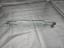 Vintage Glass Rolling Pin Cold Pastry Rolling Pin Cork Stopper 20"