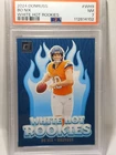 2024 Panini Donruss White Hot Rookies Bo Nix RC PSA 7
